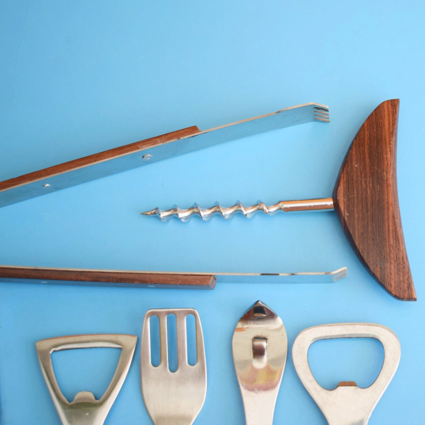 Vintage 1960s Stylish Rosewood Serving Pieces - Bar