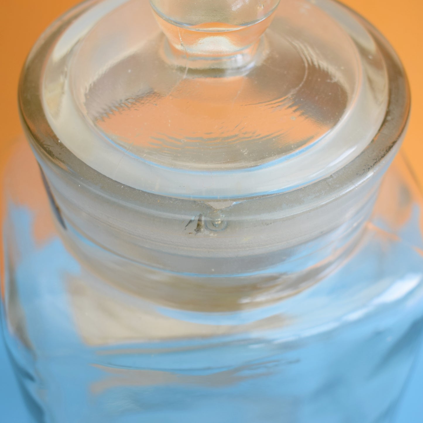 Vintage 1940s Glass Shop Jar - Grips Pastilles