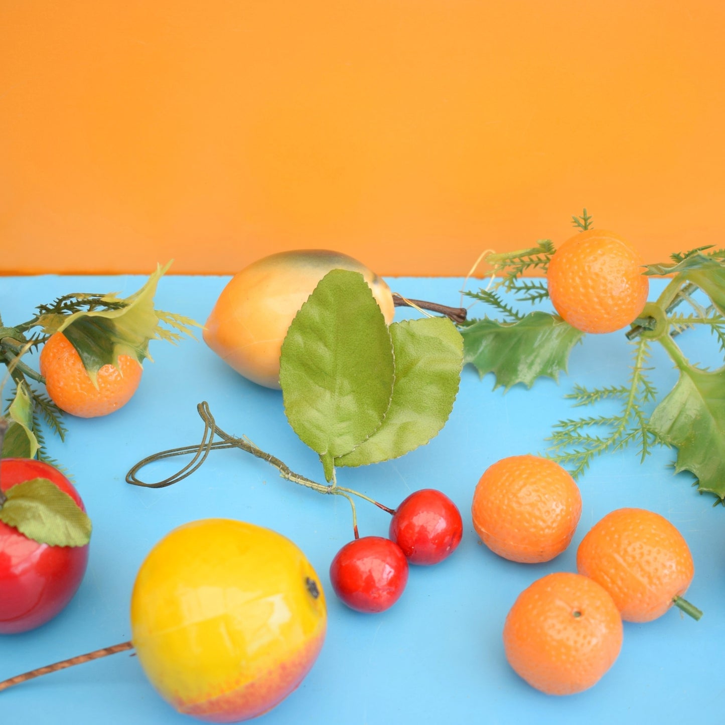 Vintage 1960s Mixed Plastic Fruit - Oranges / Fruit Salad