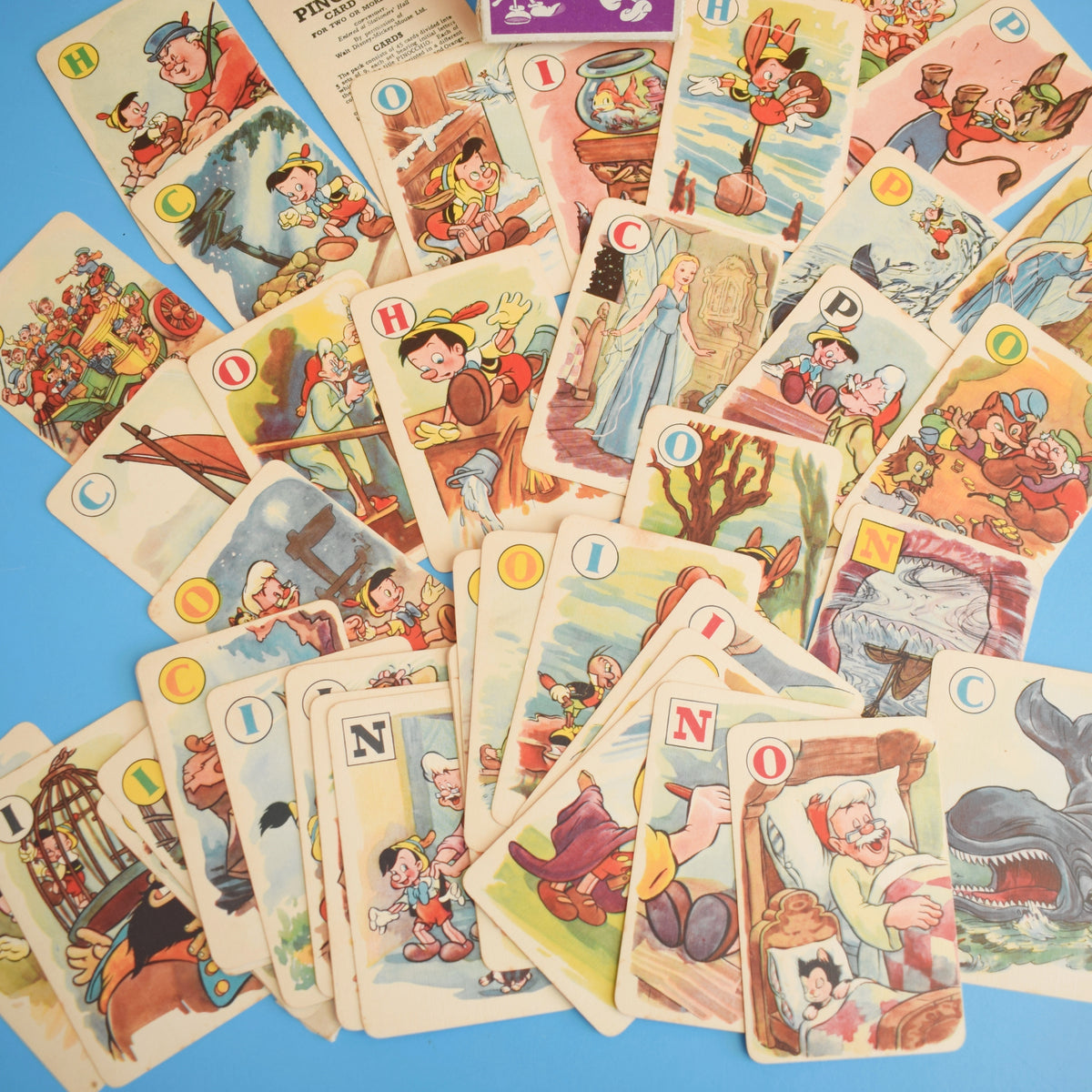Vintage 1950s Pinocchio Card Game - Pepys Series by Vintage