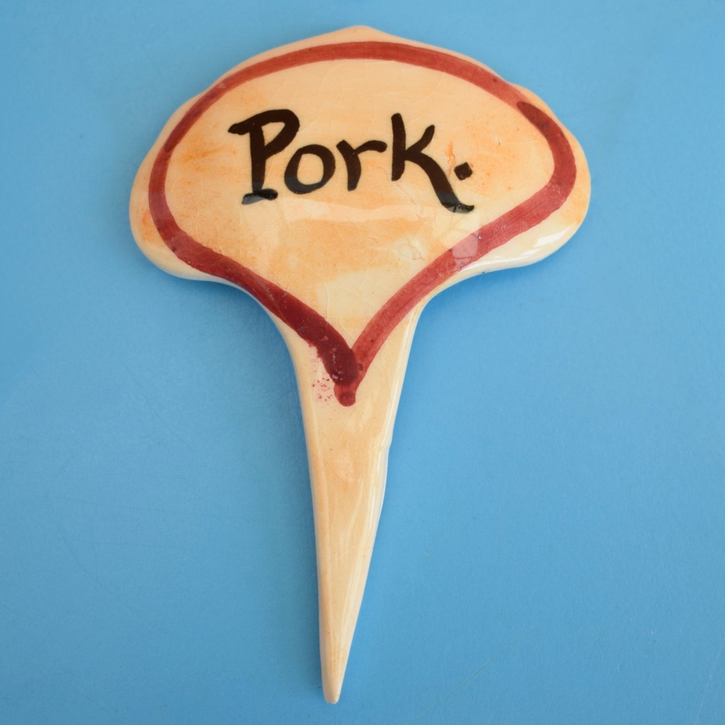 Vintage 1950s Sandwich Markers - Toni Raymond Ceramics x6