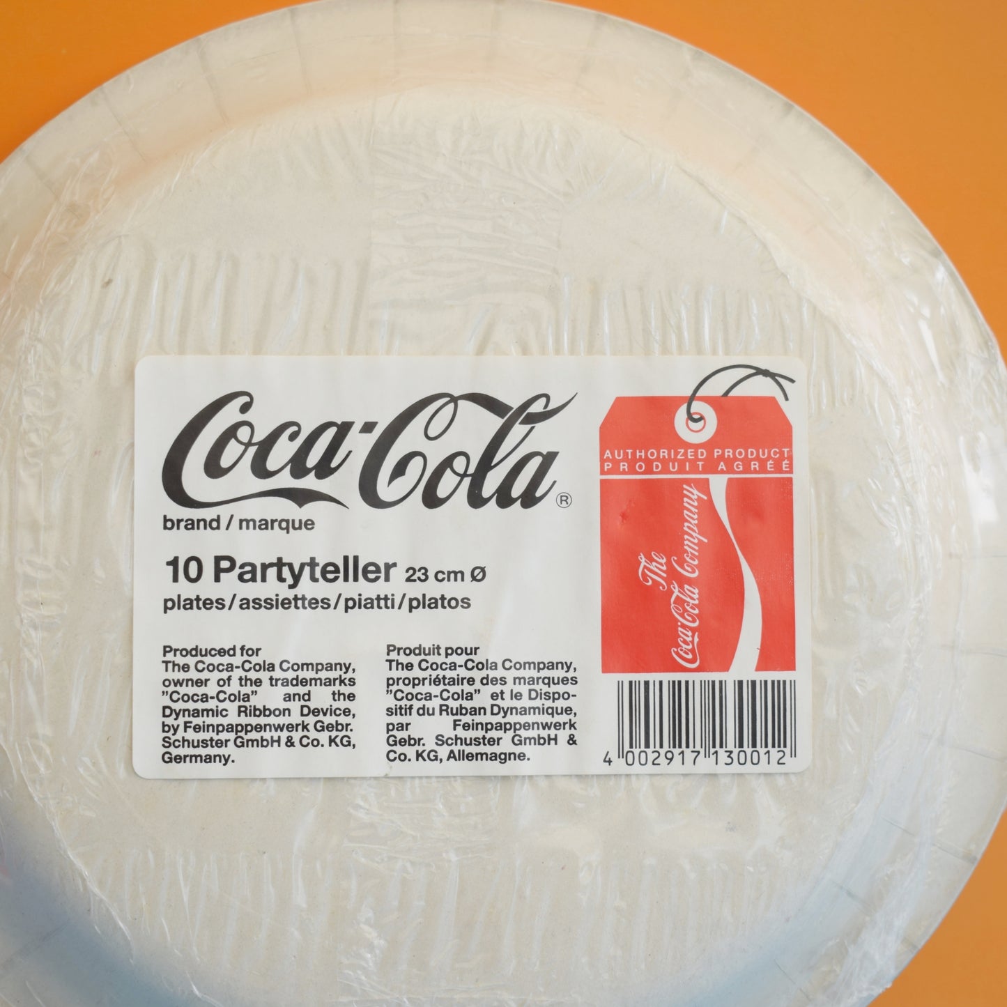 Vintage 1980s Unused Paper Plates / Cups - Coke / Coca Cola