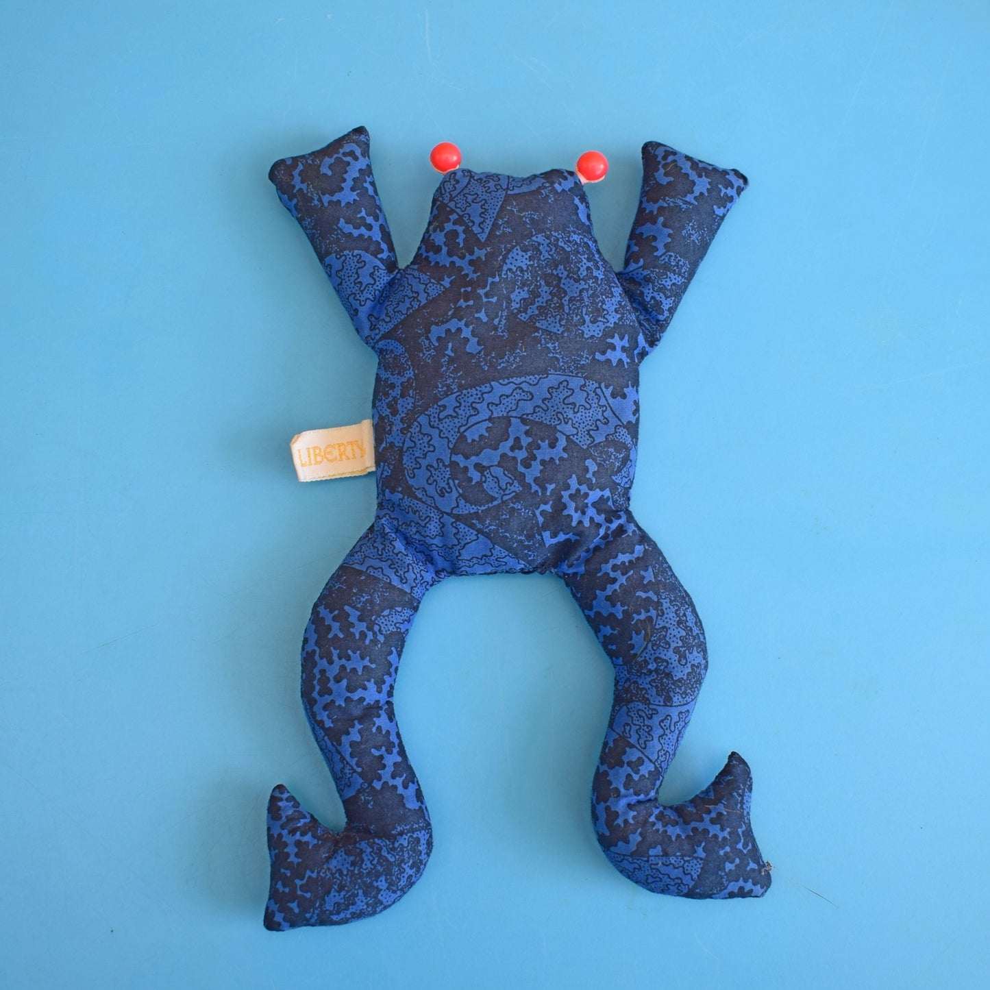 Vintage 1980s Cotton Liberty Print Frog Beanies