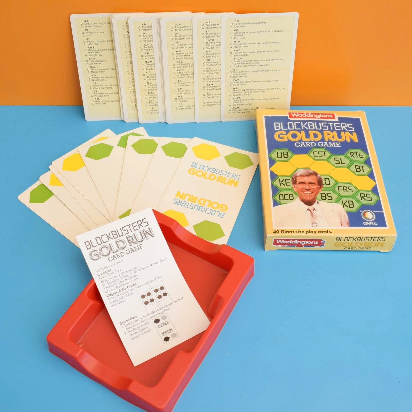 Vintage 1980s Board Card Game - Blockbusters- Complete