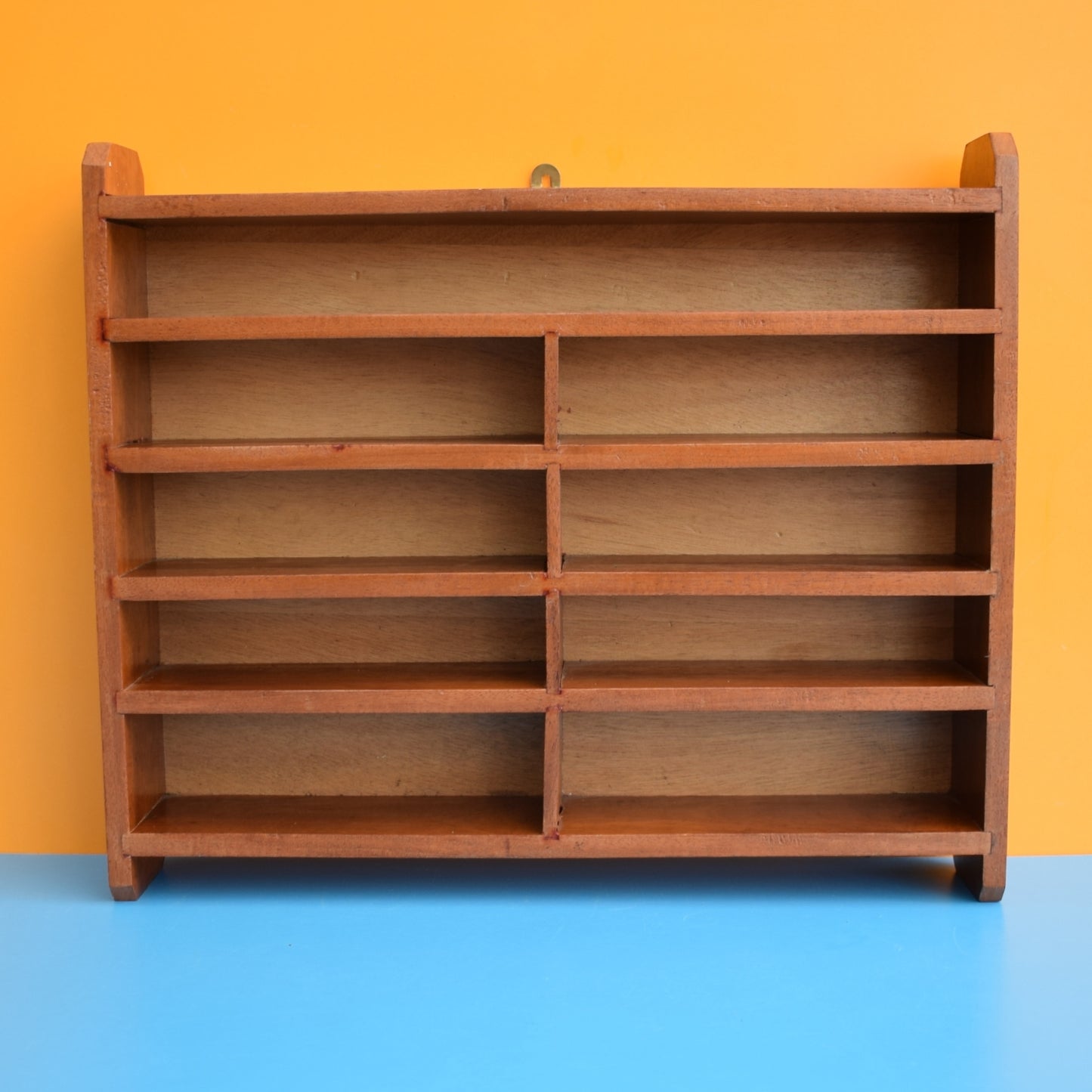 Vintage 1970s Wooden Shelving Unit - Collection Display