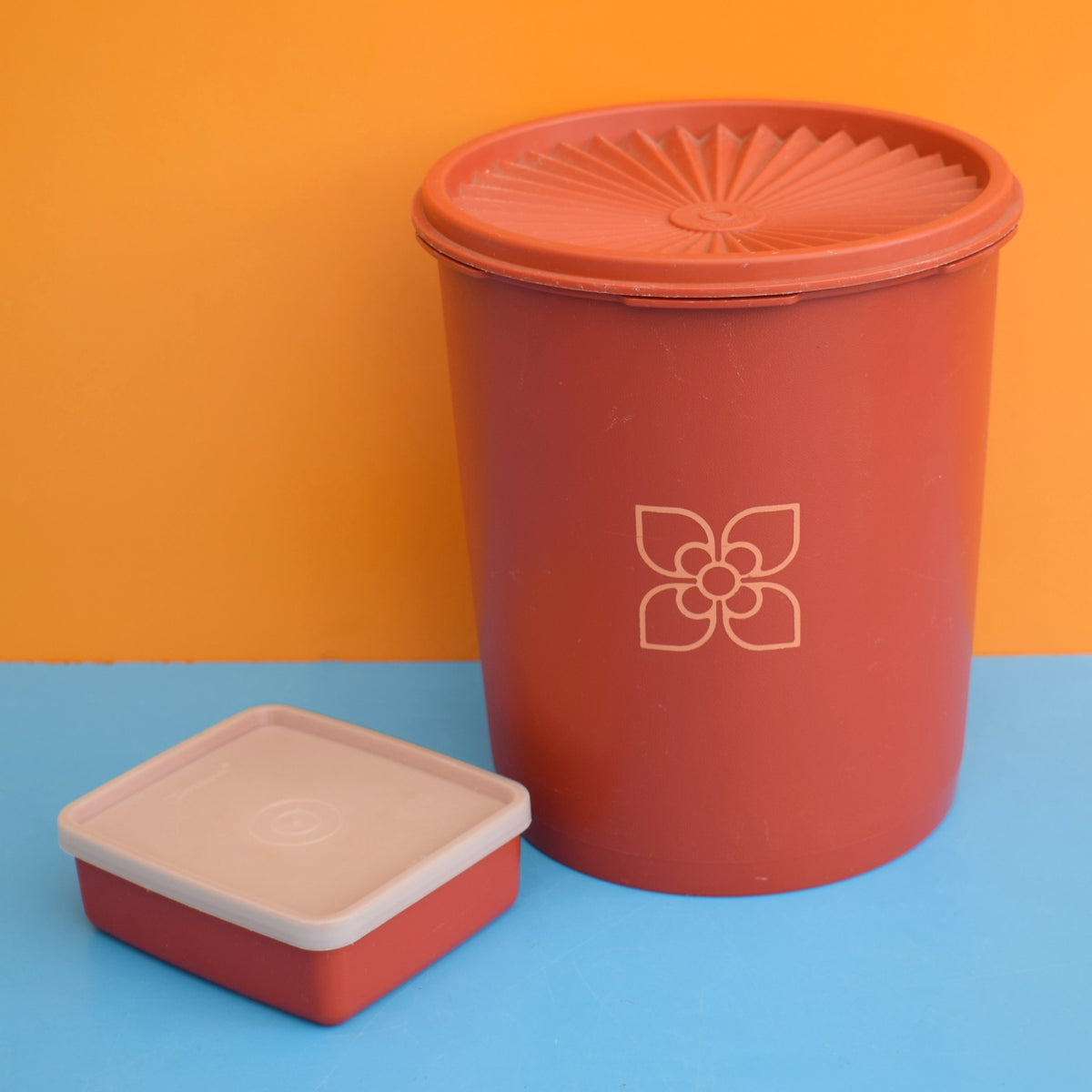 Vintage 1970s Tupperware Containers - Red by Pineapple Retro