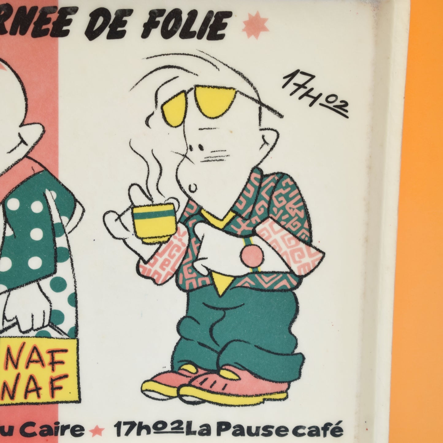 Vintage 1980s Fibreglass Tray - Naf Naf