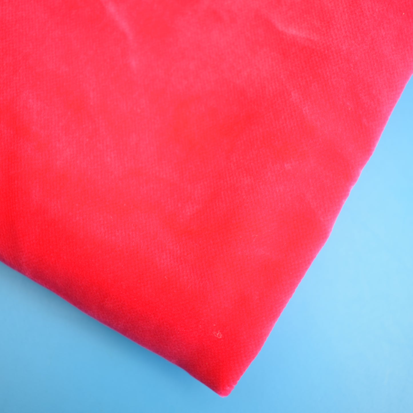 Vintage 1960s Quality Cotton Velvet Fabric - Hot Pink