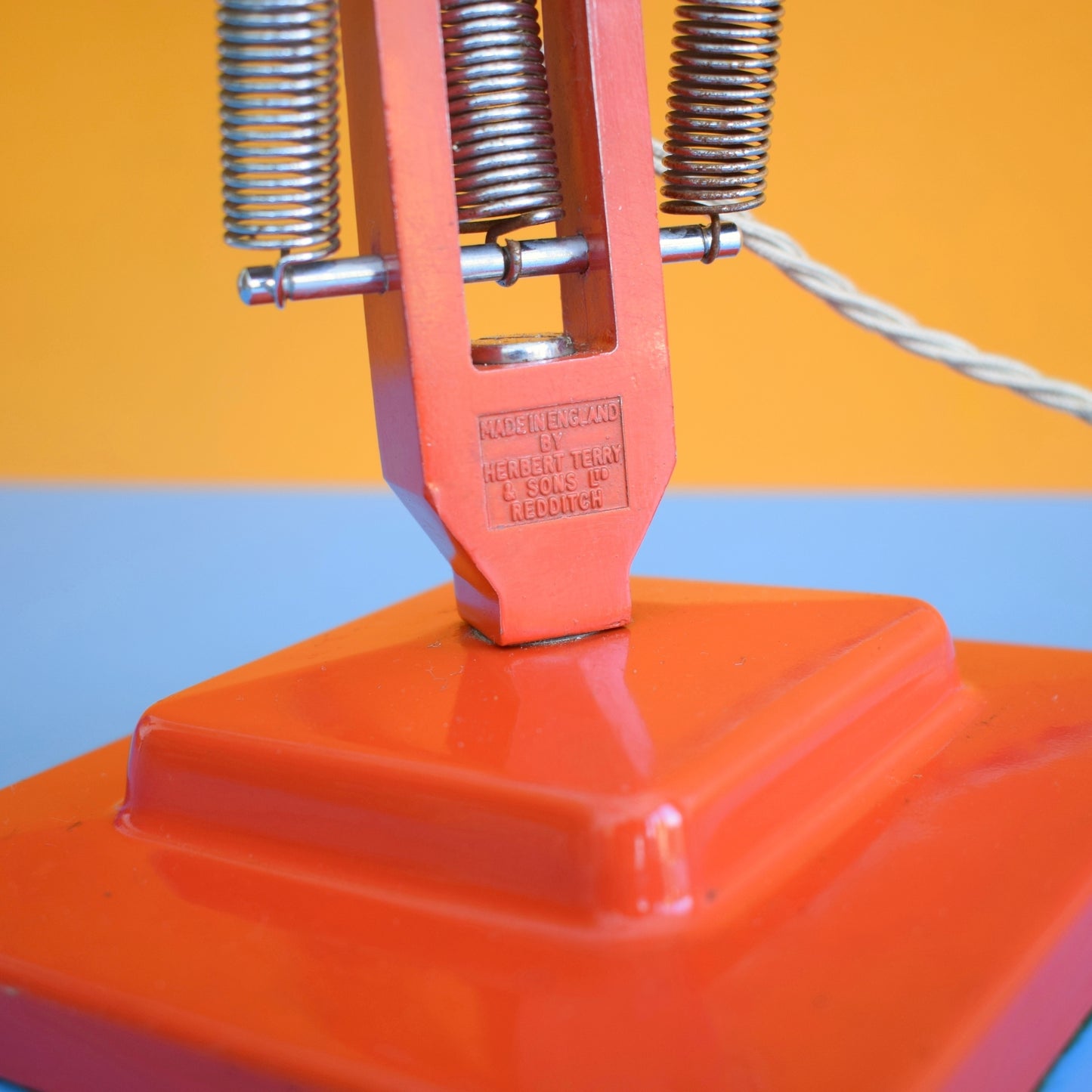Vintage 1960s AnglePoise Desk Lamp - Herbert Terry - Tomato Red 1227