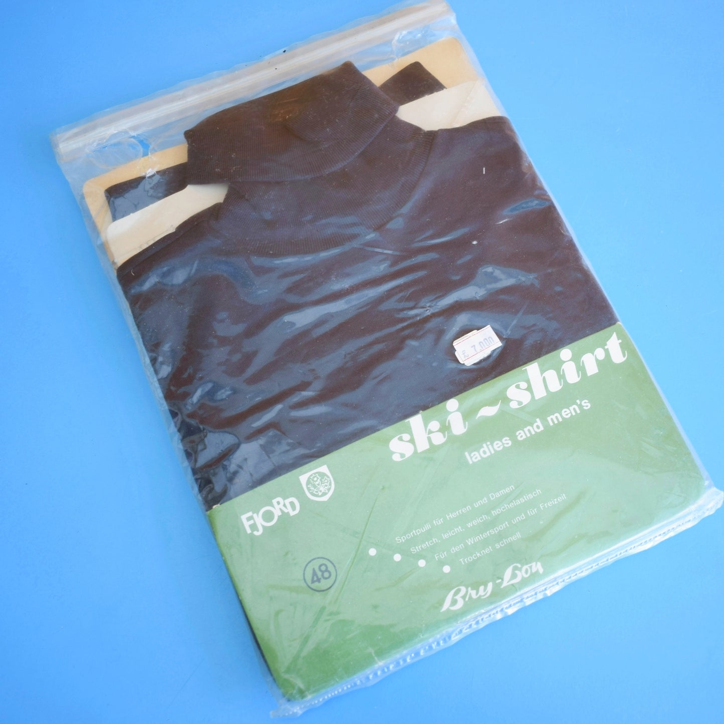 Vintage 1960s Fjord Ski Shirt Top - Unisex - Unused