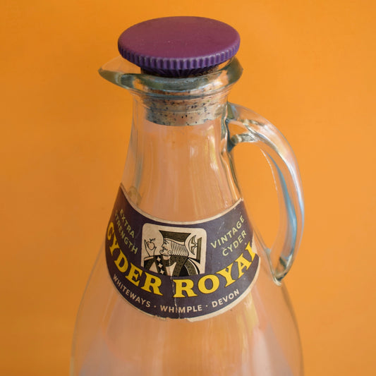 Vintage 1960s Large Cyder Royal Bottle- Devon - Cider