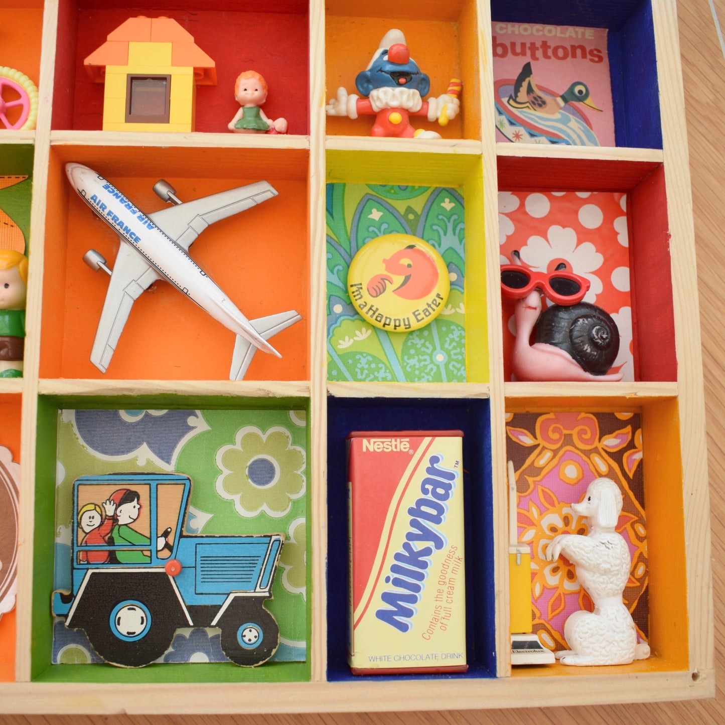 Vintage Mixed Wooden Printers Tray & Amazing Contents