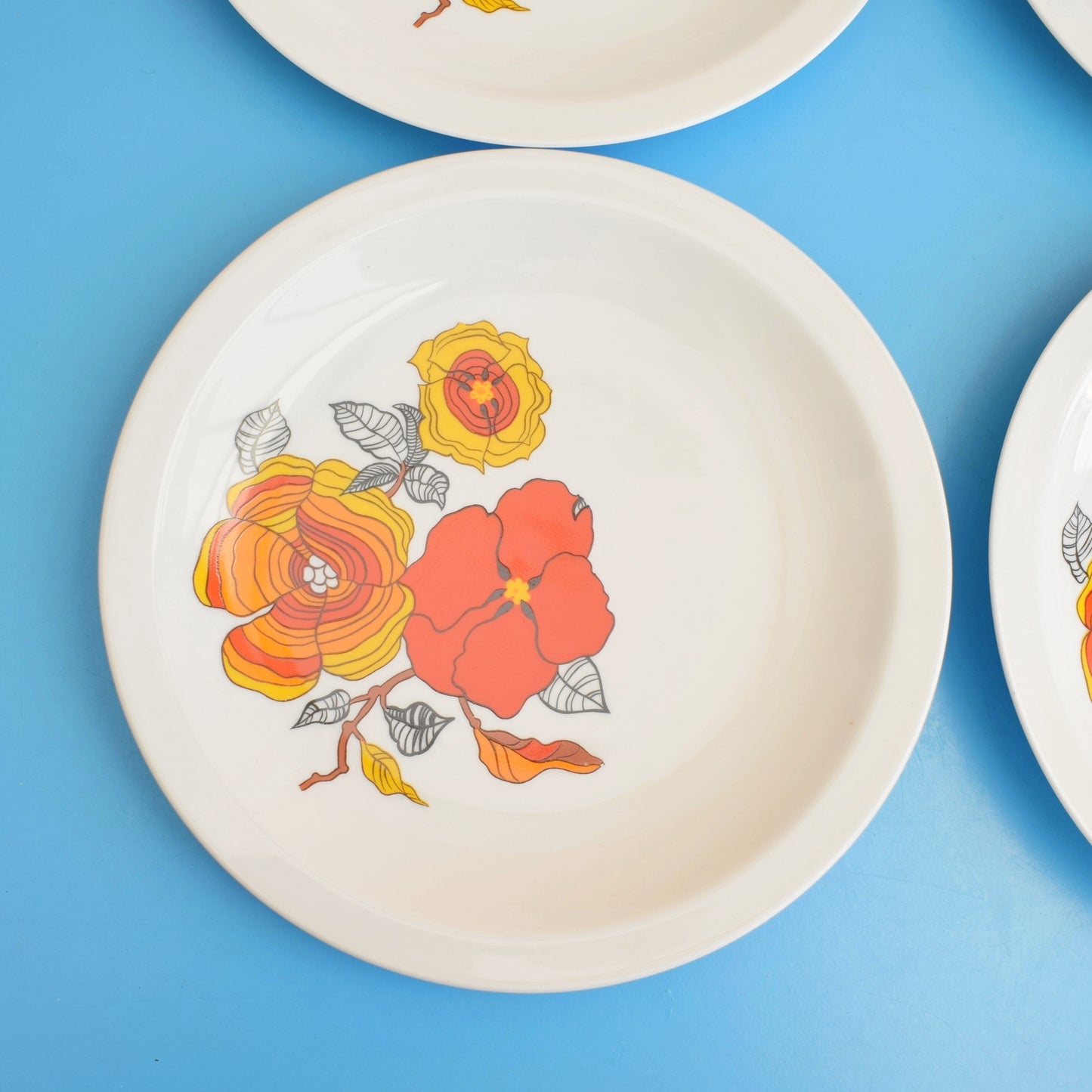 Vintage 1960s Bavarian Bone China- Autumn Leaves