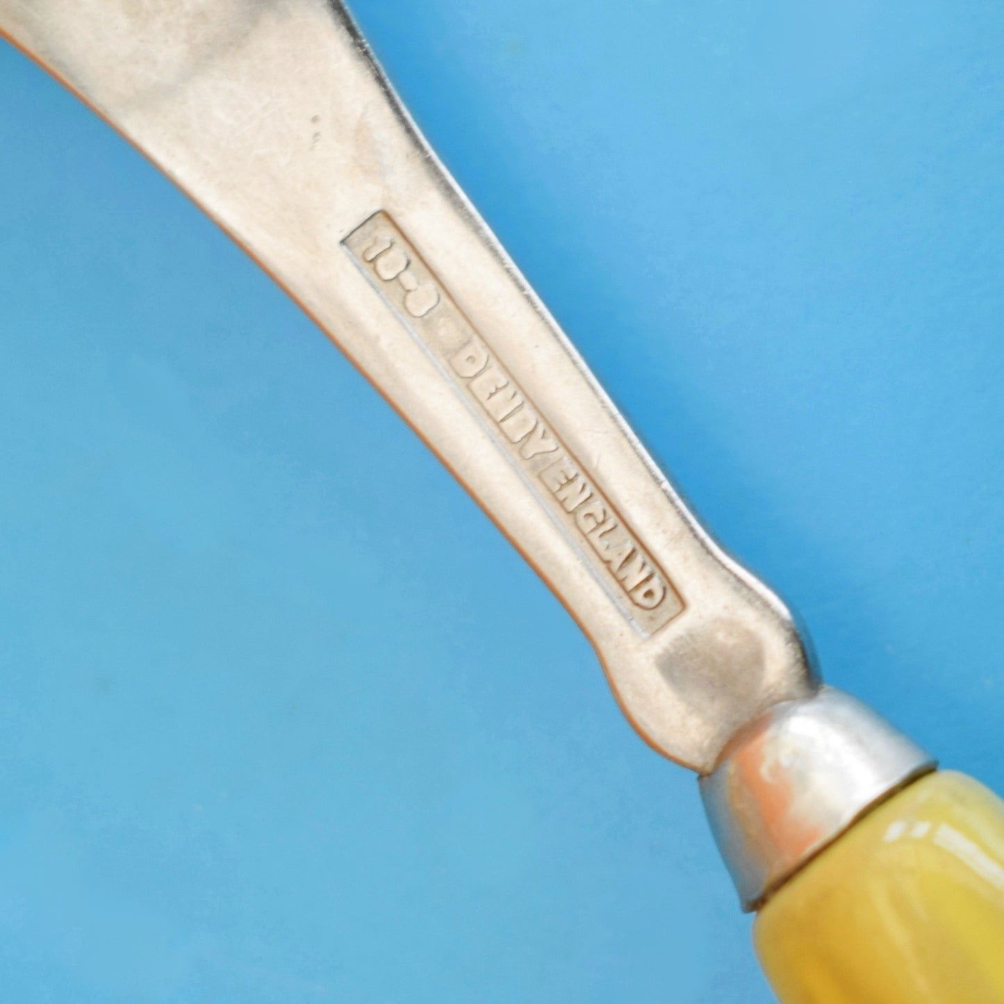 Vintage 1970s Denby Regency Serving Spoon - Lemon/Lime