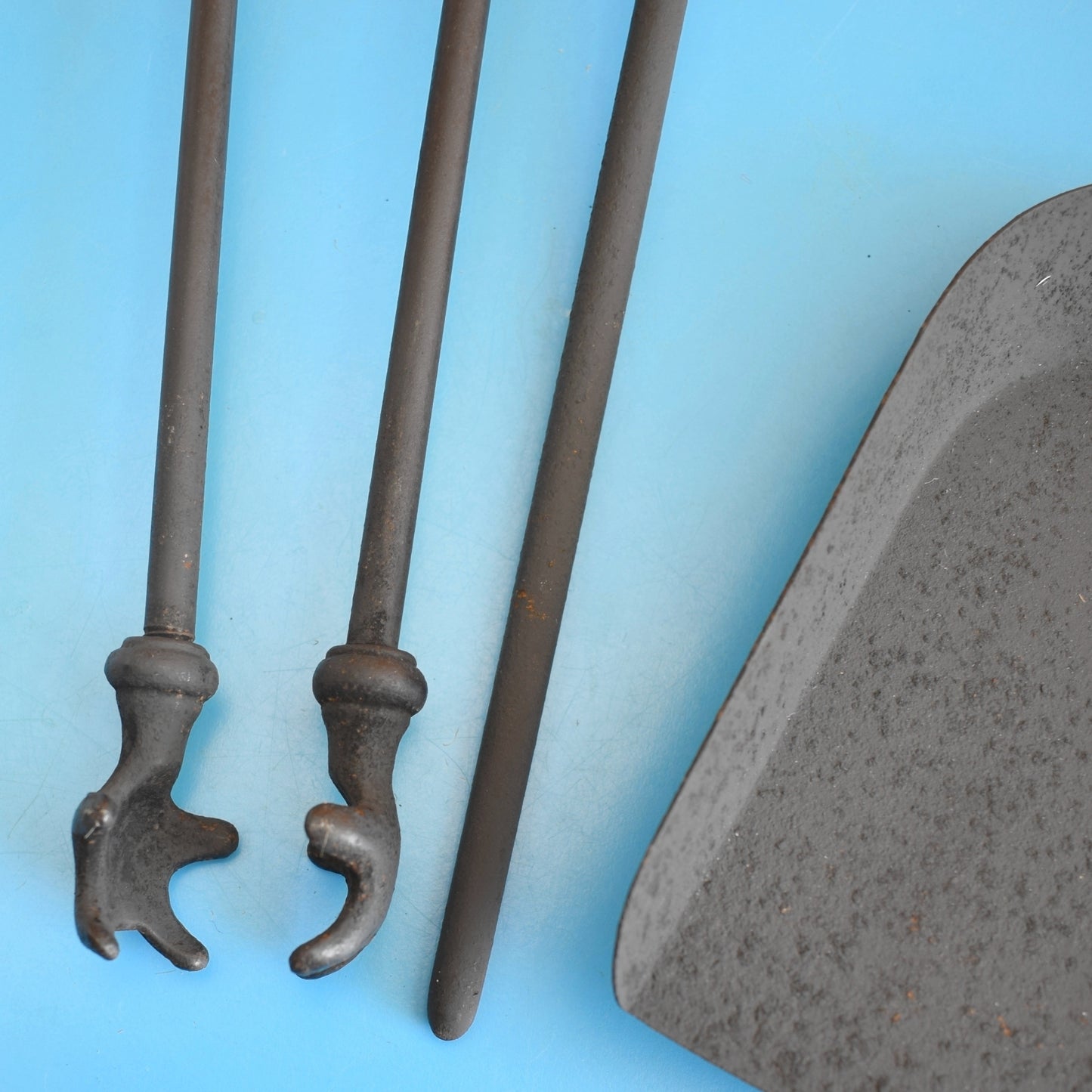 Vintage 1950s Atomic Fire Iron Set