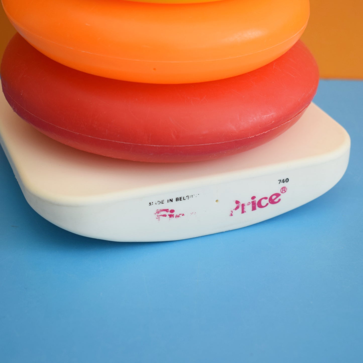 Vintage 1980s Fisher Price Stacking Rainbow .