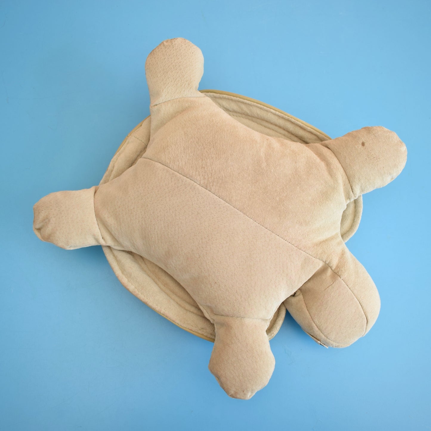 Vintage 1970s Door Stop - Suede & Leather Turtle by Pineapple Retro