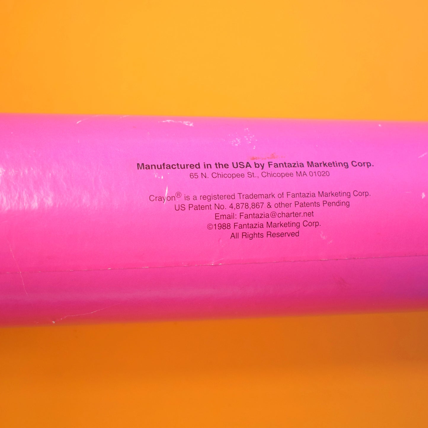 Vintage 1980s Oversized Crayon Money Box - Pop Art - Red