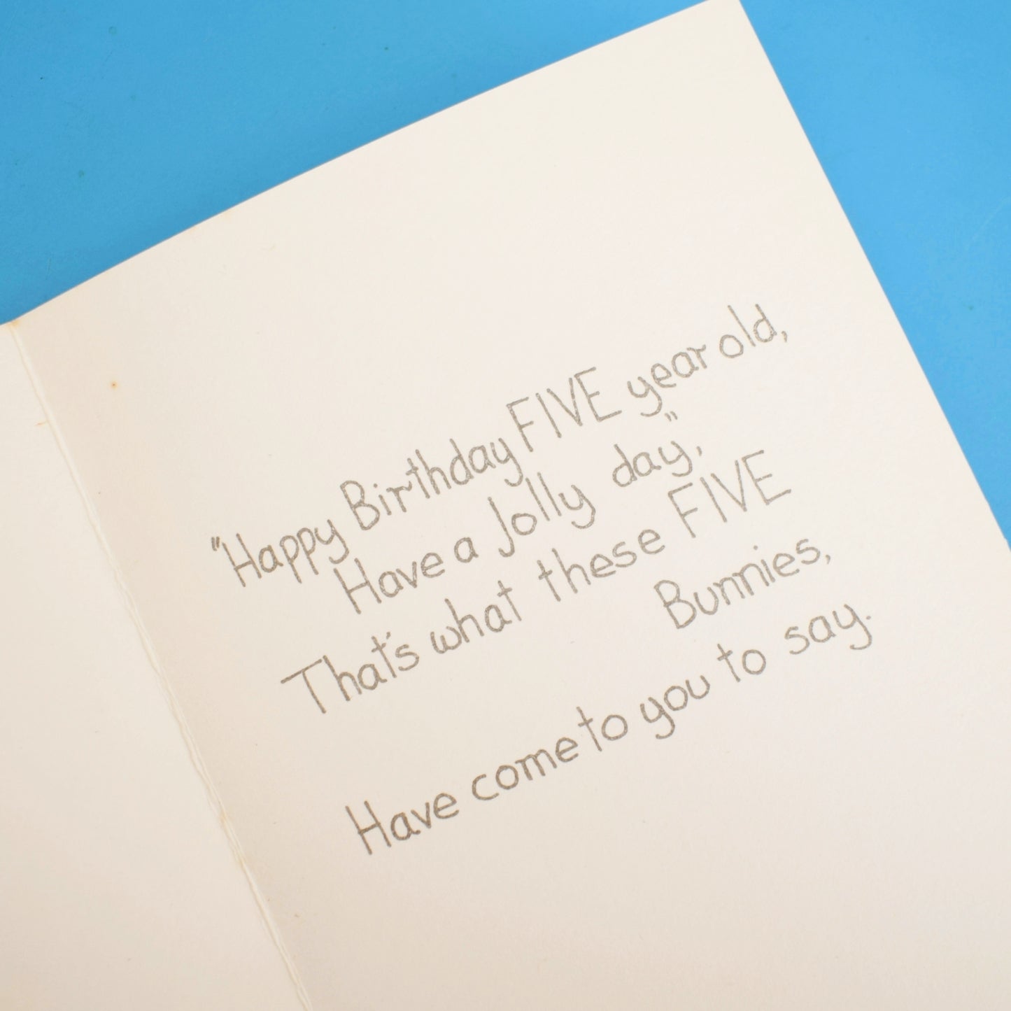 Vintage 1970s Birthday Greeting Cards - Ages 2-5 - Unused