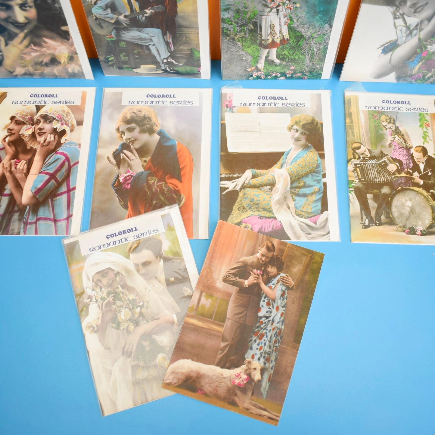 Vintage 1970s Birthday Greeting Cards - Romantic Series x10