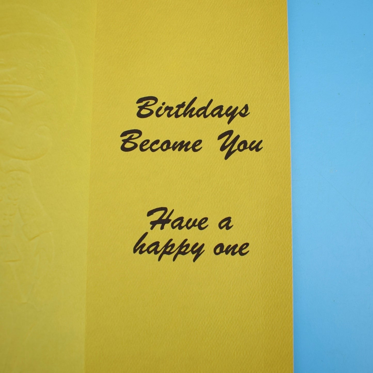 Vintage 1970s Greeting card - American Green Suit - Peach