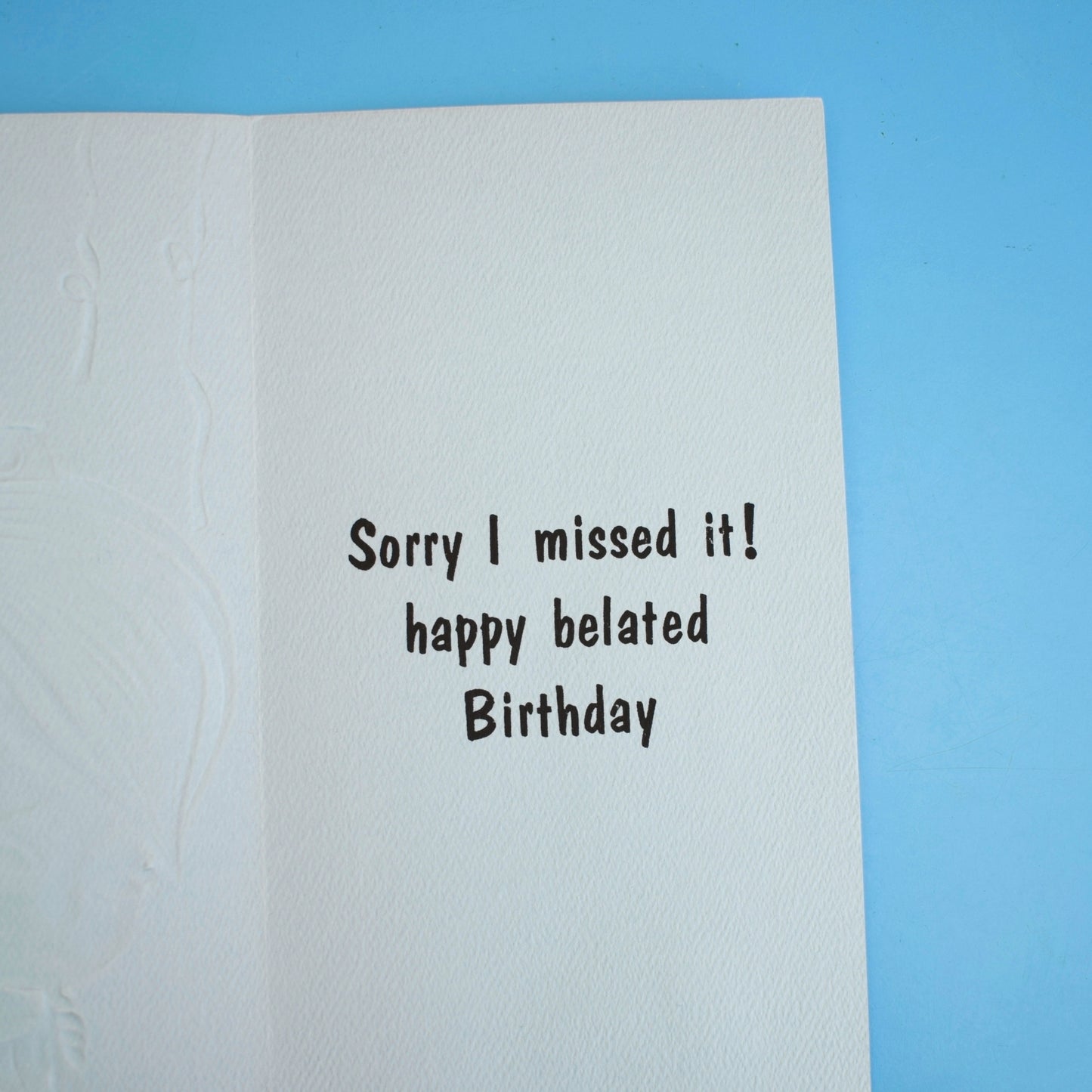 Vintage 1970s Greeting card - American Sad Party Boy