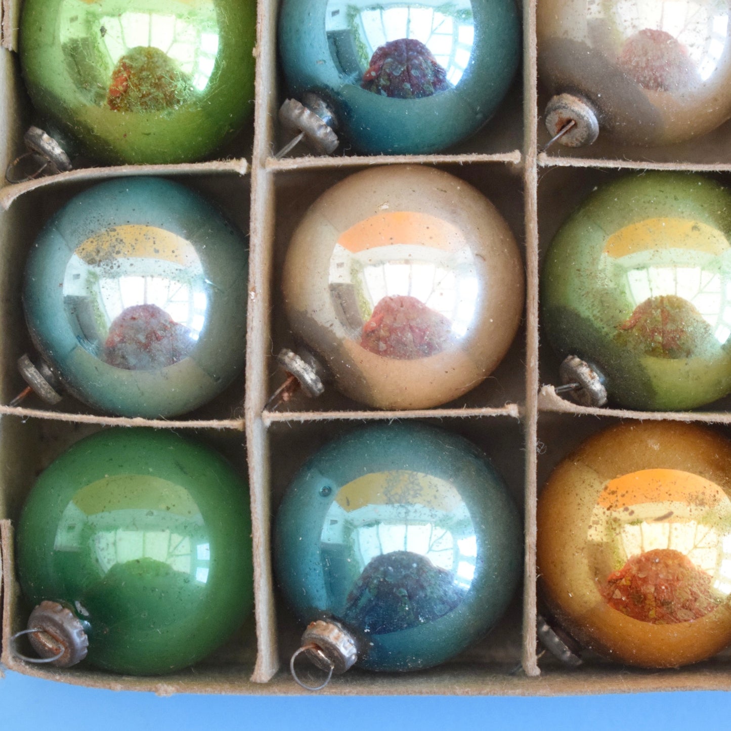 Vintage 1960s Glass Christmas Baubles - Tiny / Extra Tiny