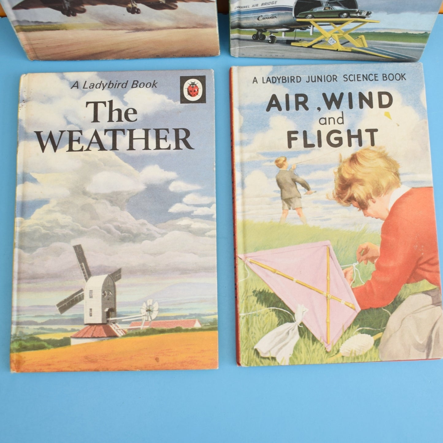 Vintage Ladybird Books - Weather/ Flight x4