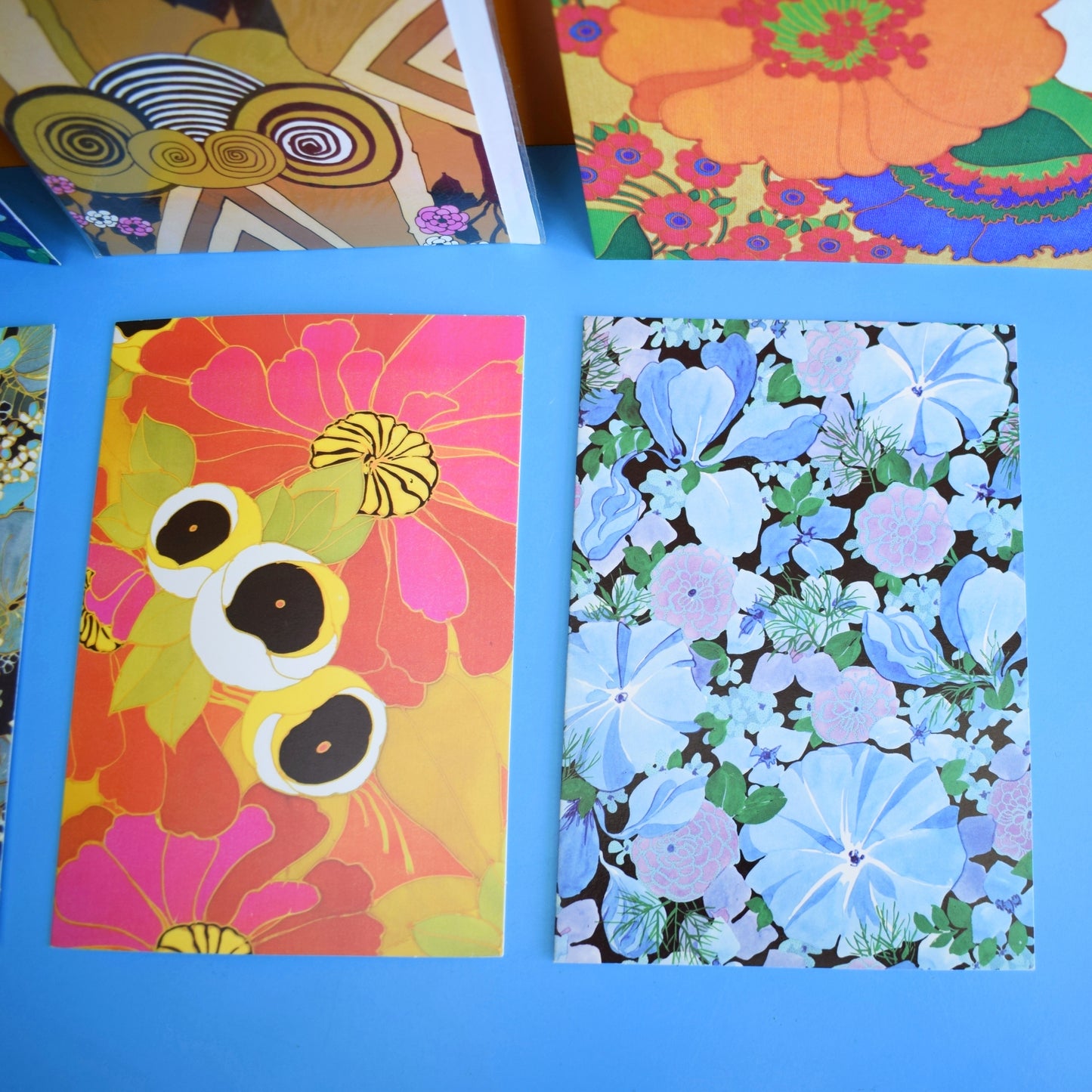 Vintage 1970s Greeting Card Pack - by Robert Vernet - Textile Artist x6