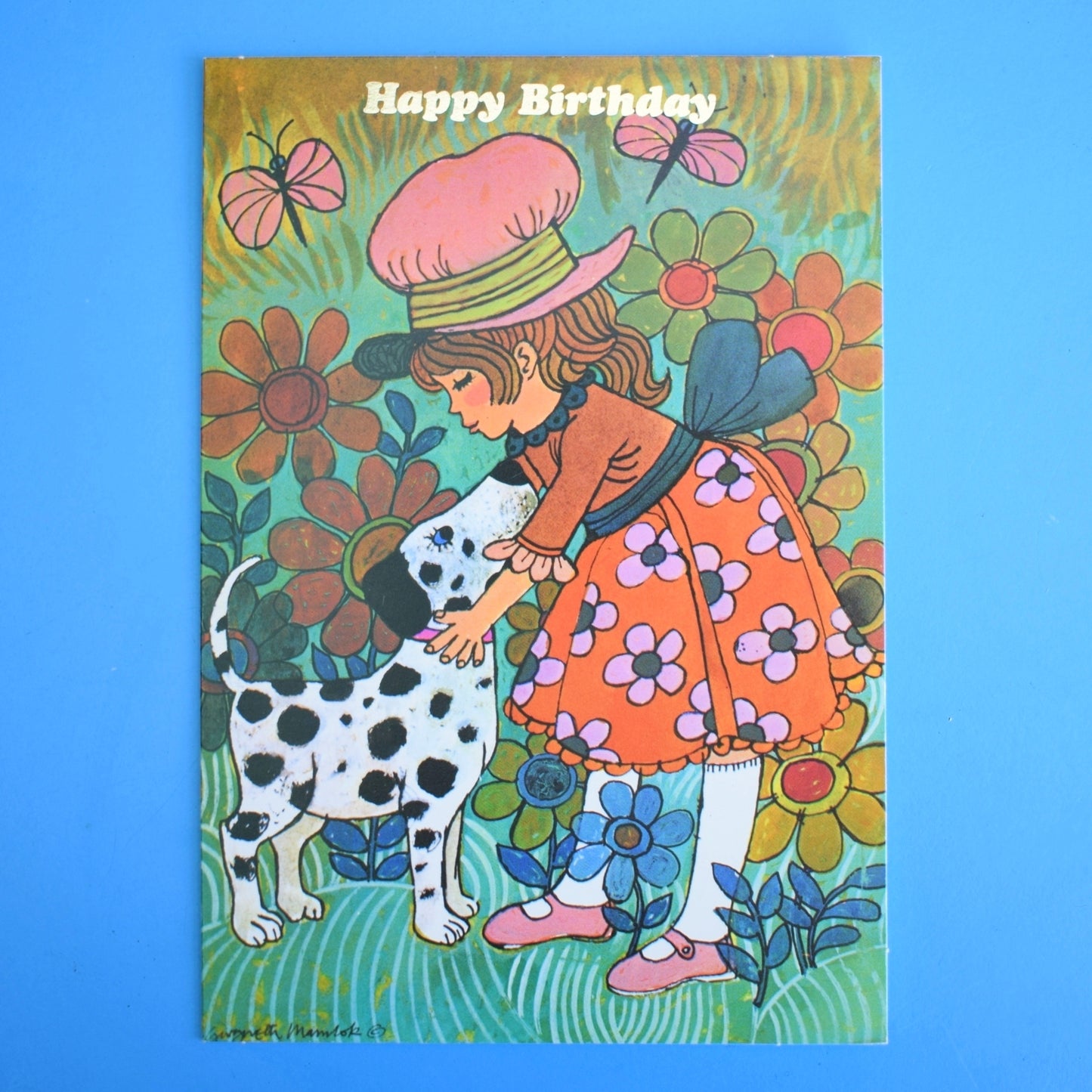 Vintage 1970s Greeting Card - by Gwyneth Mamlok - Fanny & Finn