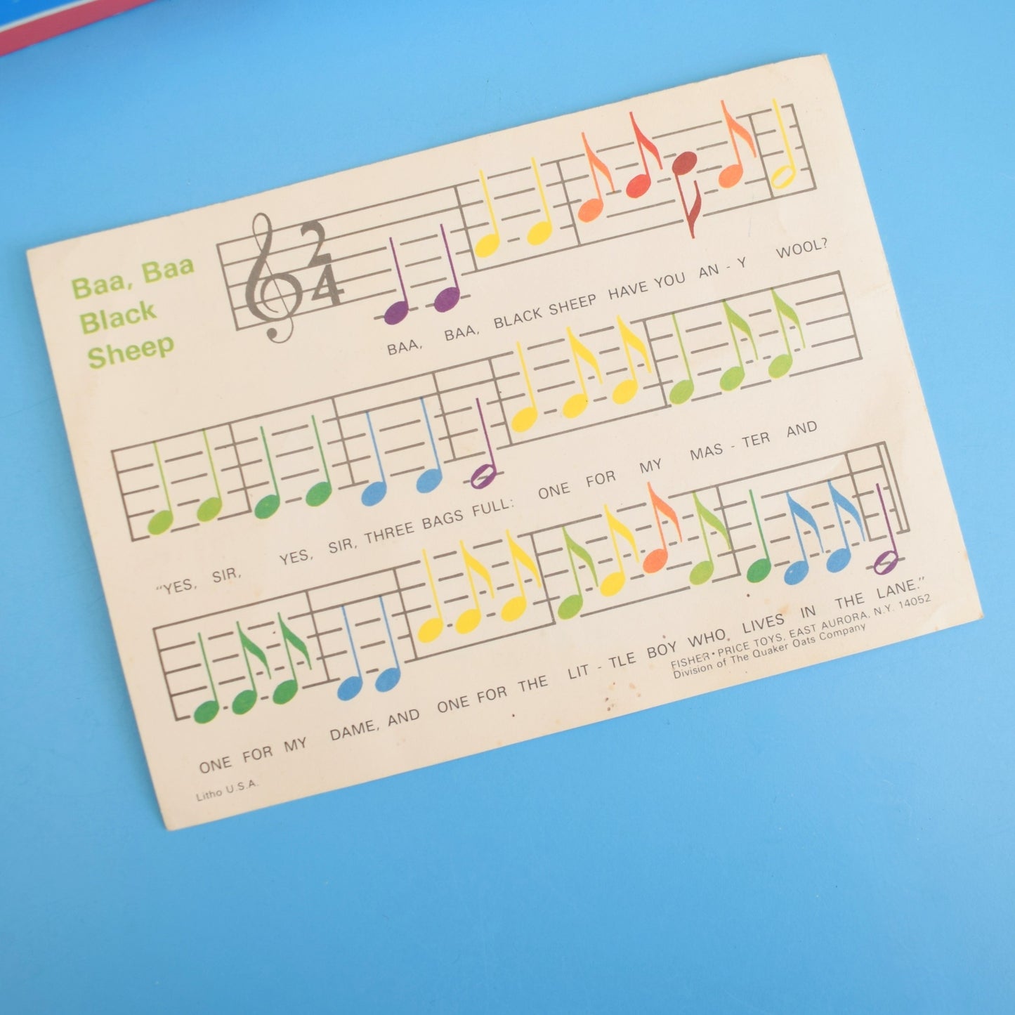 Vintage 1970s Fisher Price Xylophone - Rainbow - Boxed by Pineapple Retro