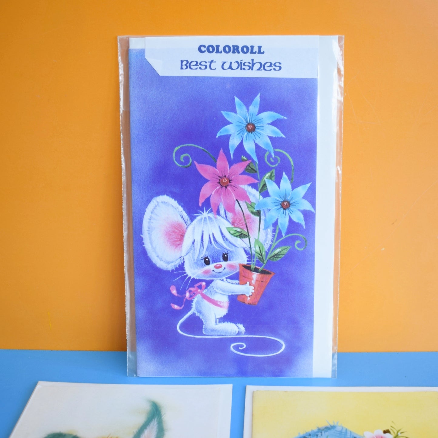 Vintage 1970s Greeting Card - Cute Style - x3