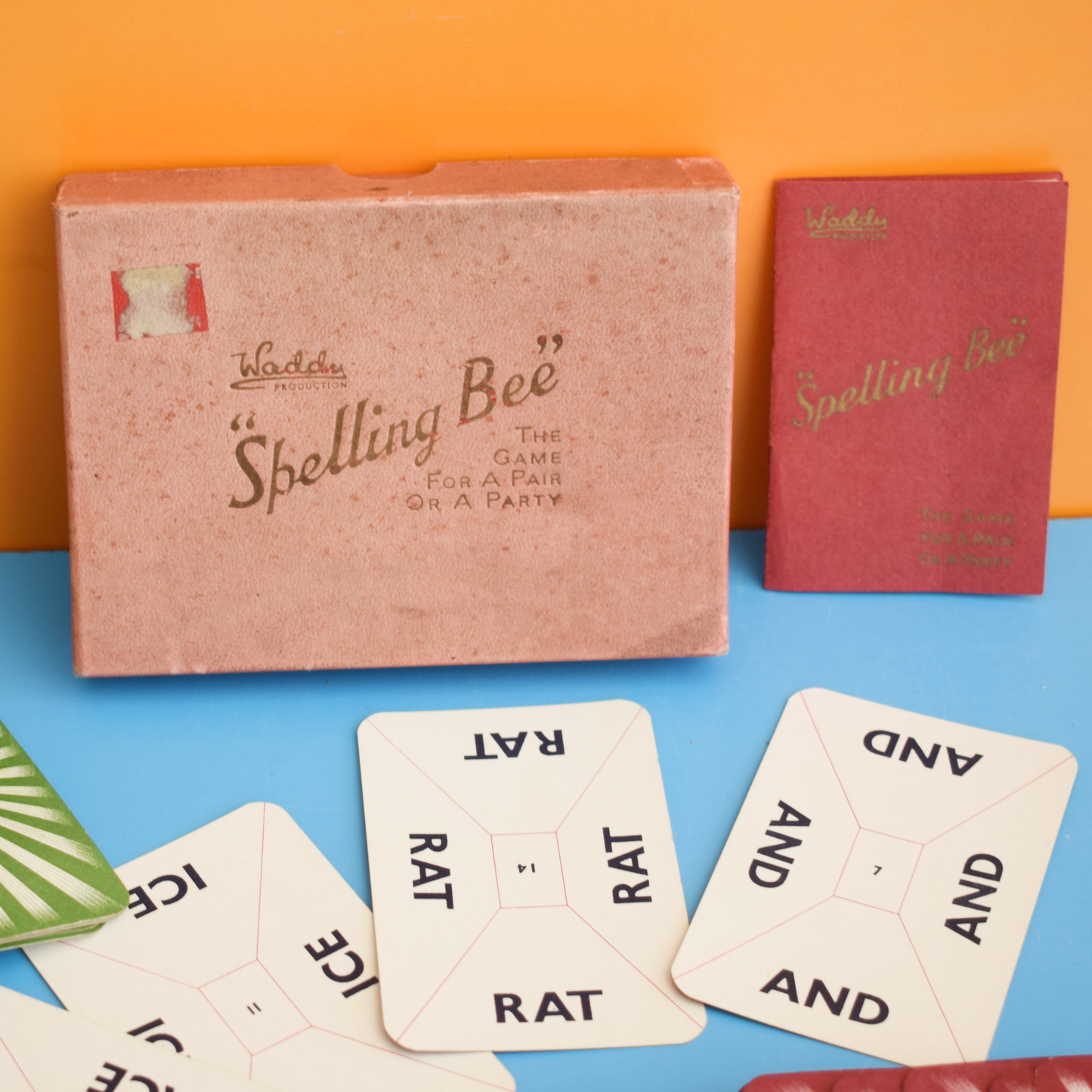 Vintage 1950s Card Game - Spelling Bee