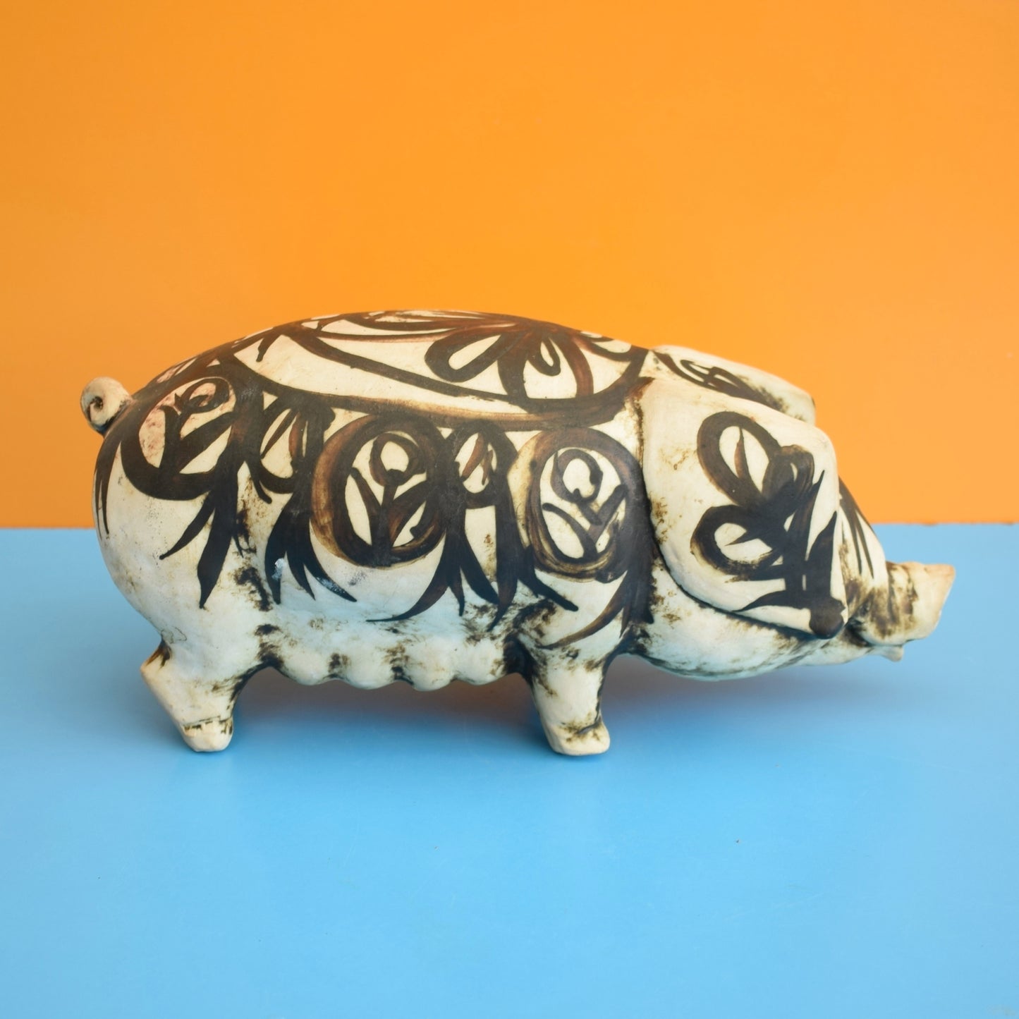 Vintage Studio Pottery Pig - Chelsea Pottery - Joyce Morgan