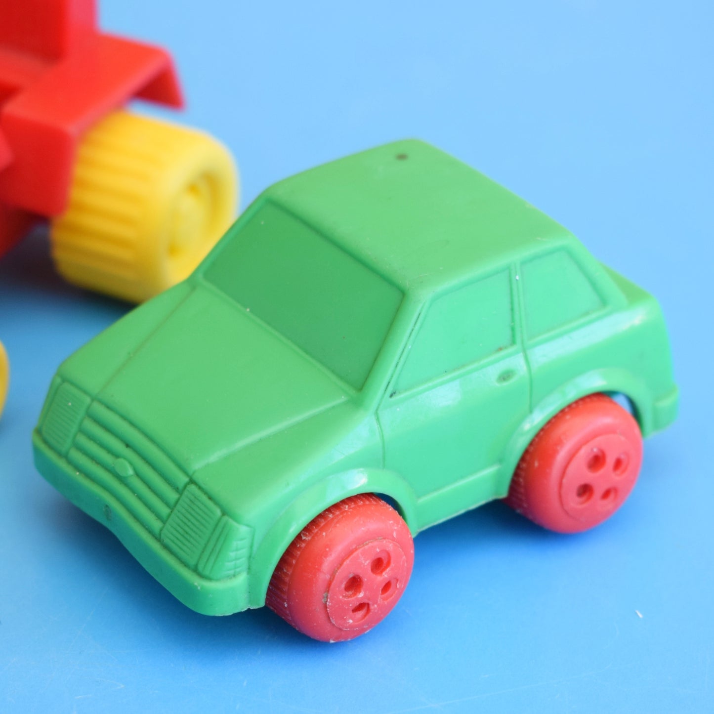 Vintage 1970s Plastic Tractor / Cars - Sweden