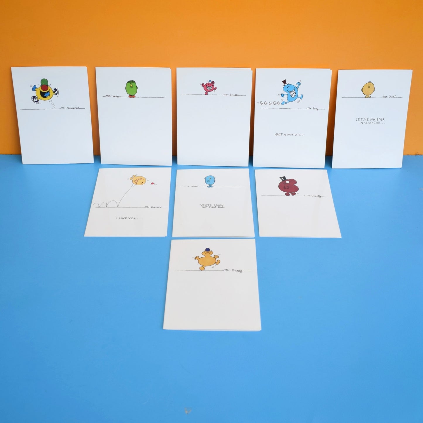 Vintage 1980s Mixed Greeting Cards- Mr Men - x9