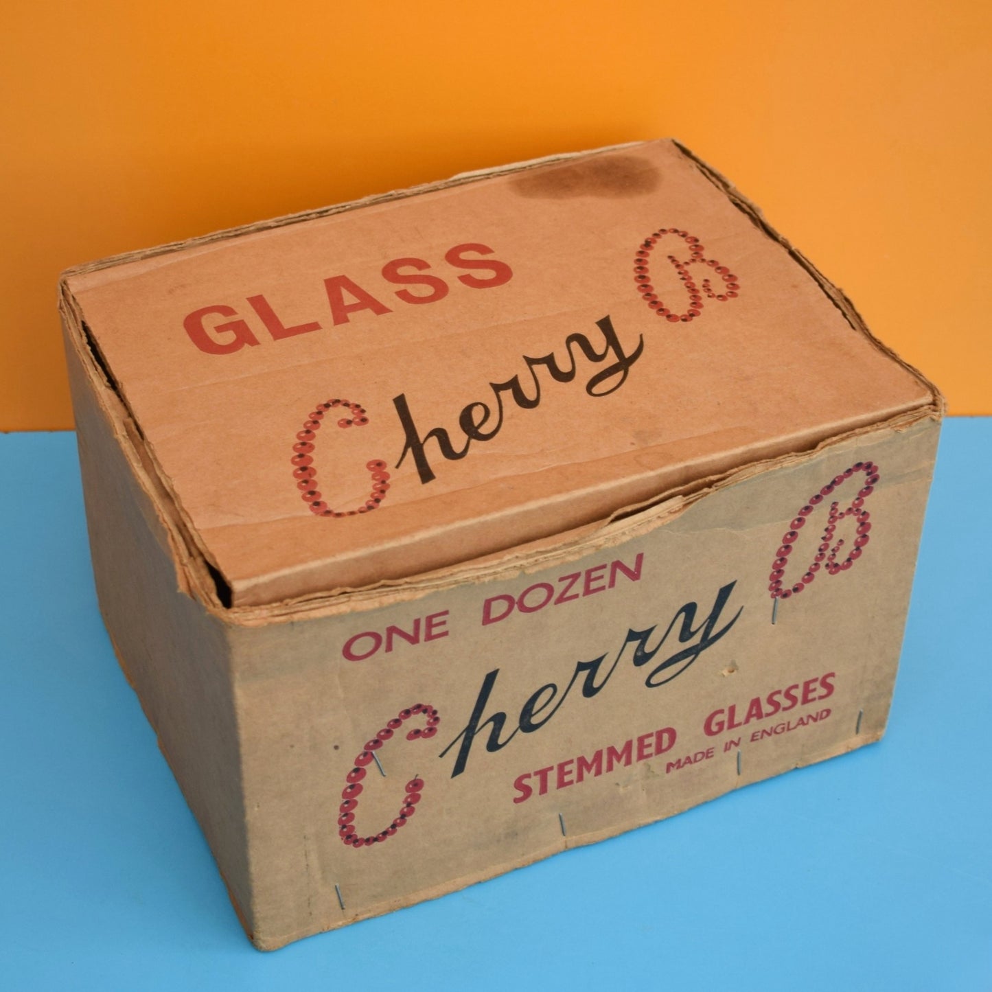 Vintage 1960s Advertising Box- Cherry B Glasses