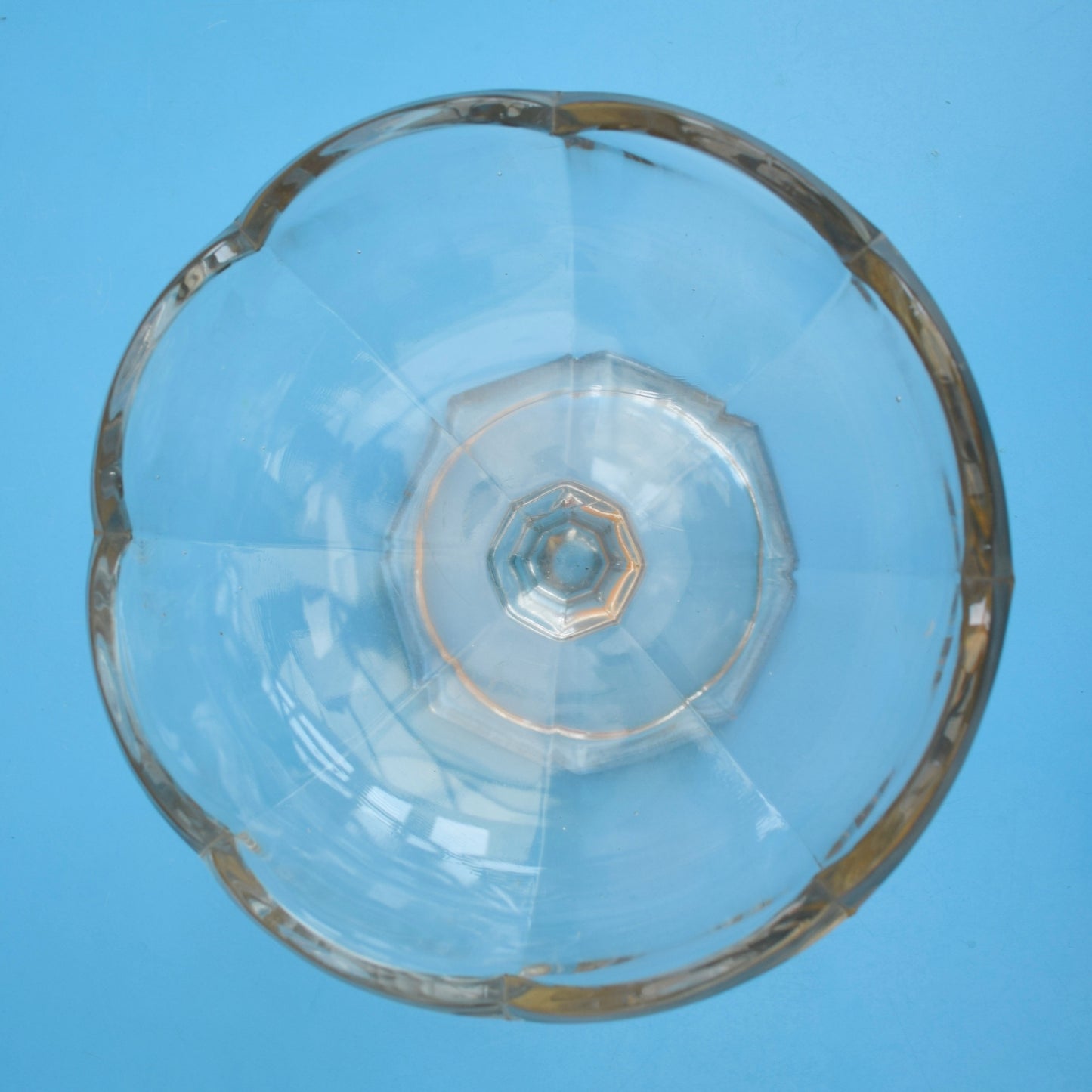 Vintage 1930s Chippendale Bowl Fine Glass - Great Bauble Display by Pineapple Retro