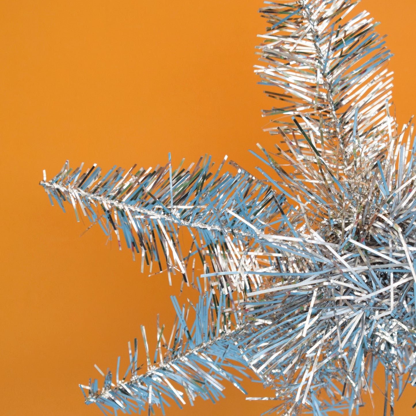 Vintage 1960s Tinsel Christmas Star Topper - Silver