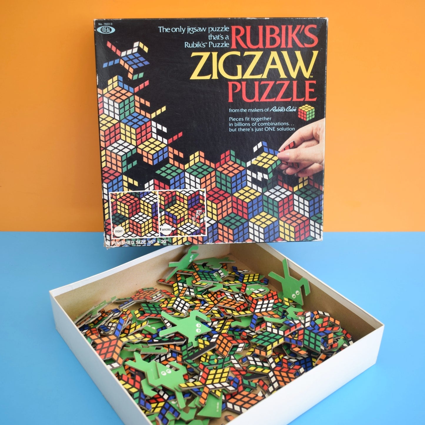 Vintage 1980s Rubik's Zigzaw Puzzle Game