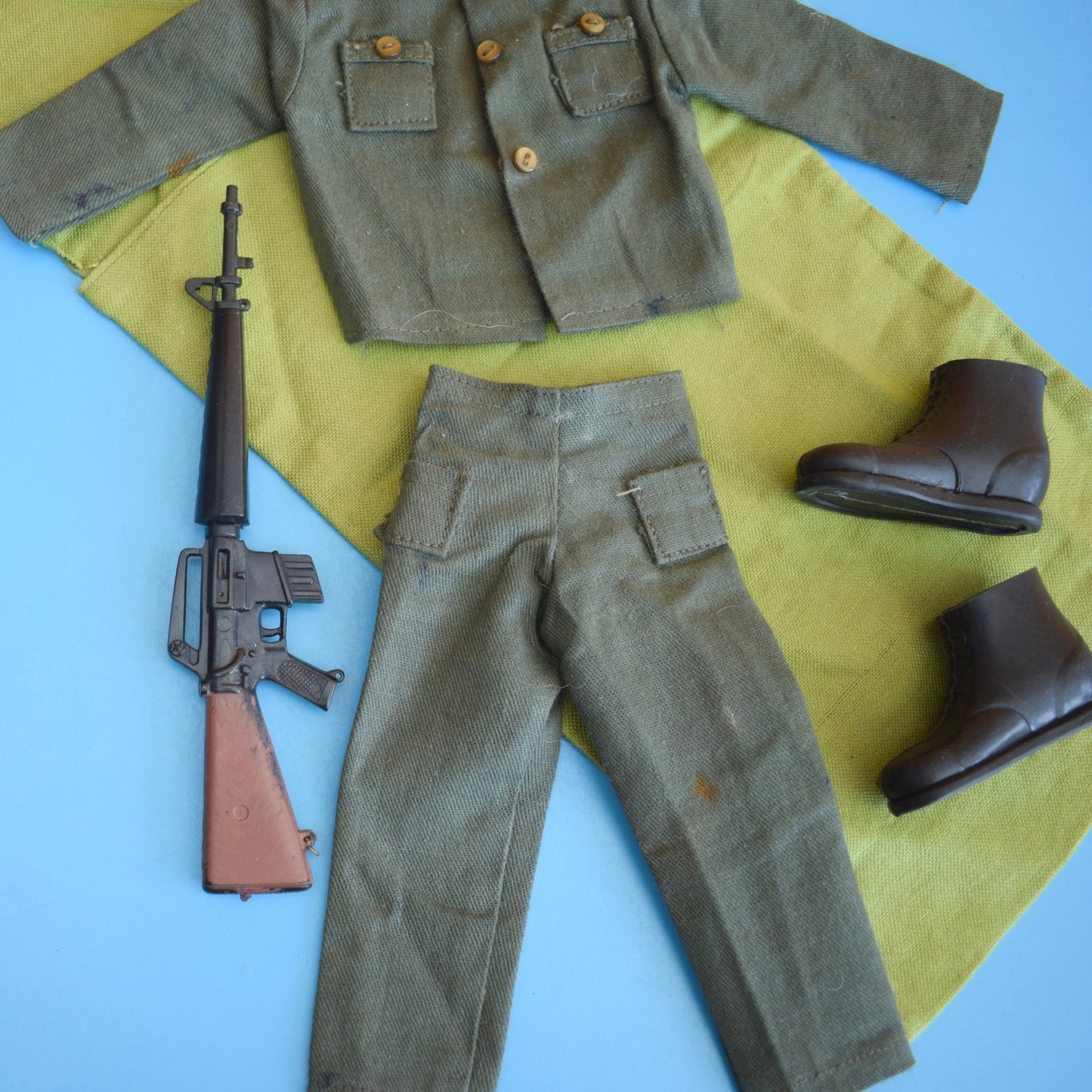 Vintage 1970s Action Man Army Kit/ Special Op Sleeping Bag