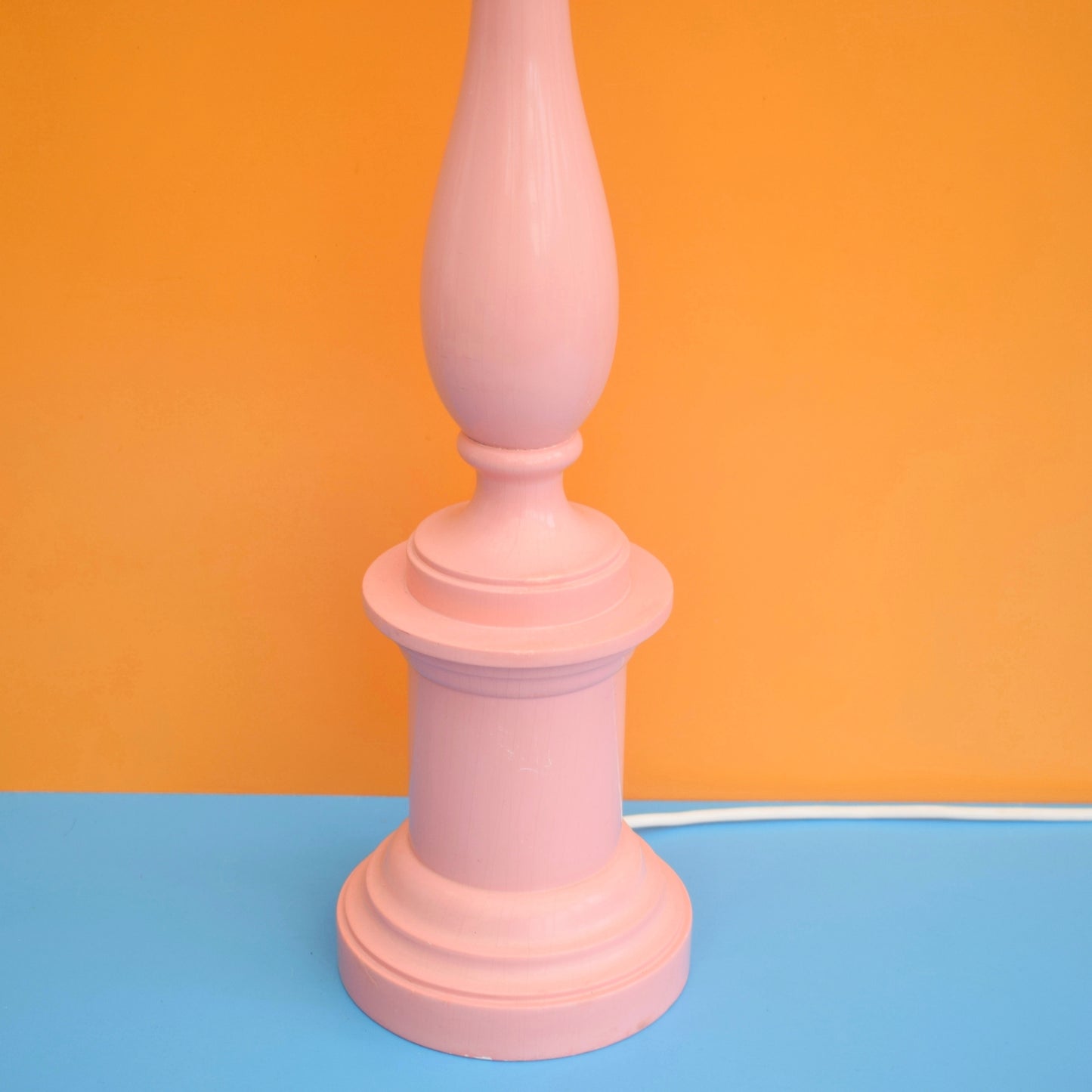 Vintage 1960s Lamp Base- Salmon Pink