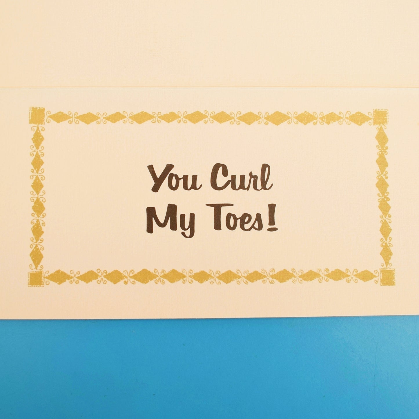 Vintage American 1970s Greeting Card - Heart Bottom