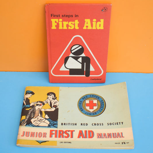 Vintage 1980s & 1950s First Aid Books