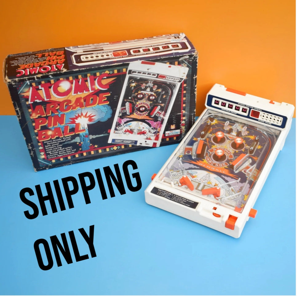Vintage 1970s Atomic Arcade Pinball Machine - Shipping