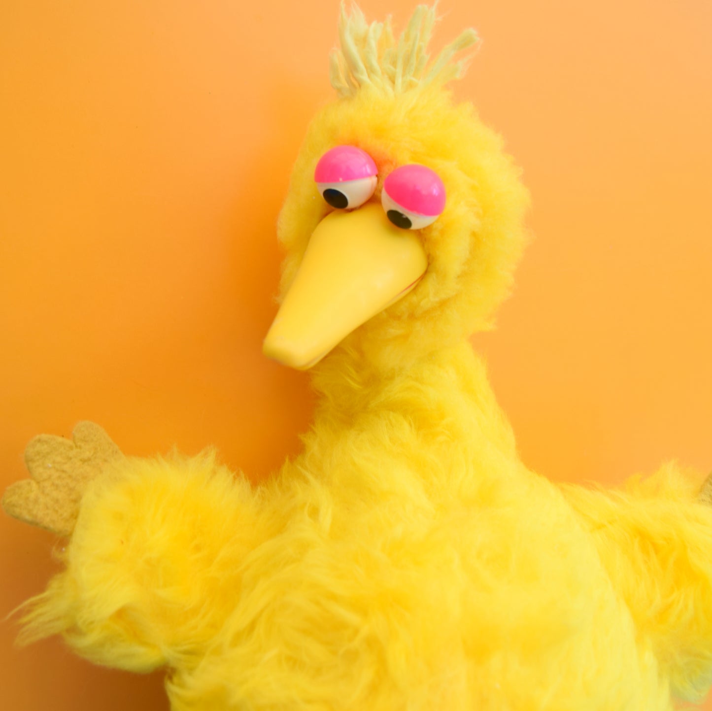 Vintage 1970s Fluffy Big Bird Toy - Sesame Street