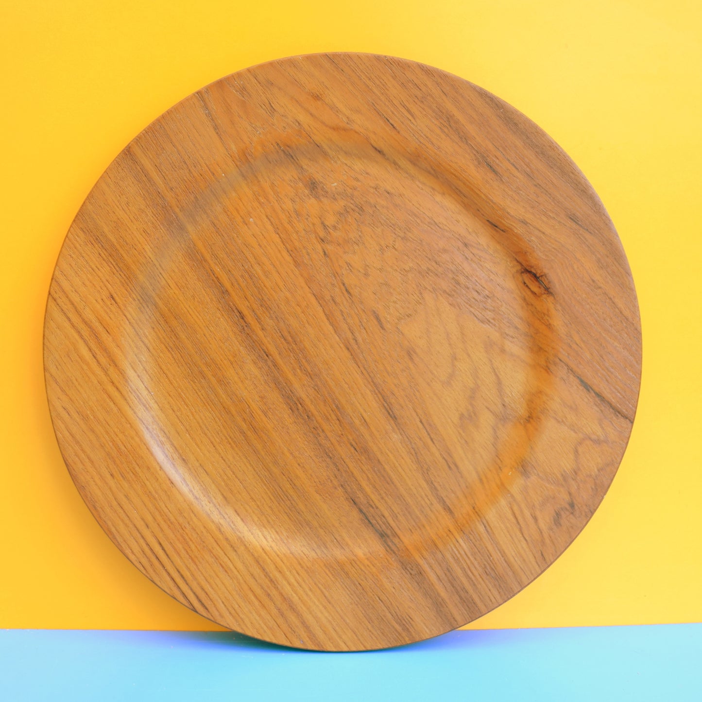 Vintage 1960s Danish Teak Plates / Under Plates - Made in Denmark x6