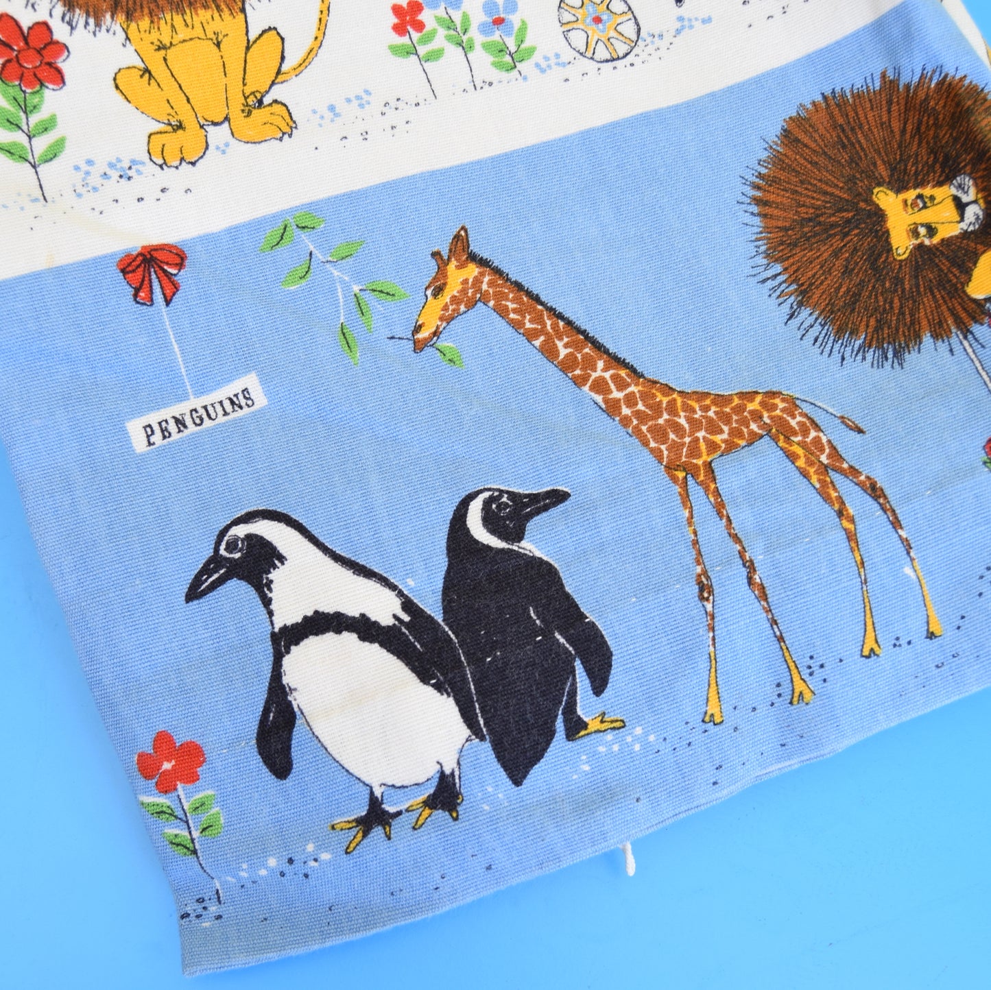 Vintage 1950s Zoo Curtains - Charivari - Moygashel - Marie Becker