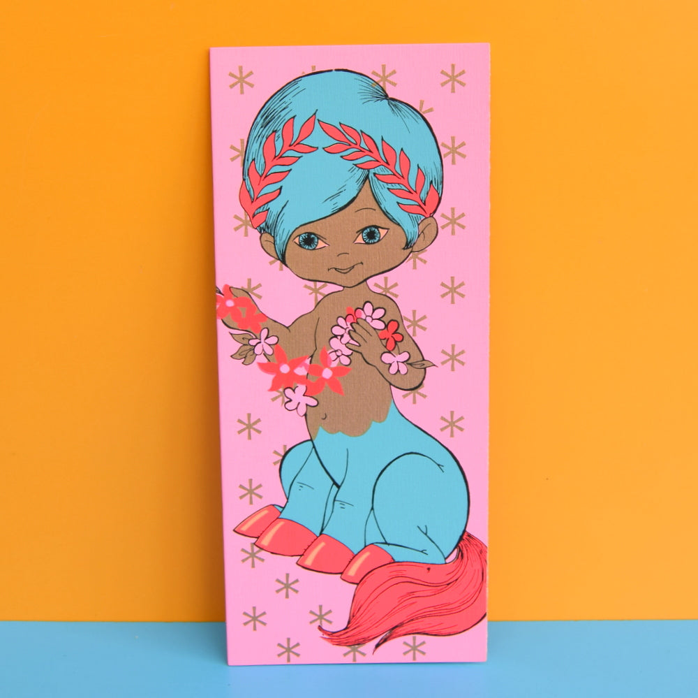 Vintage American 1970s Greeting Card - Nature Boy - Pink