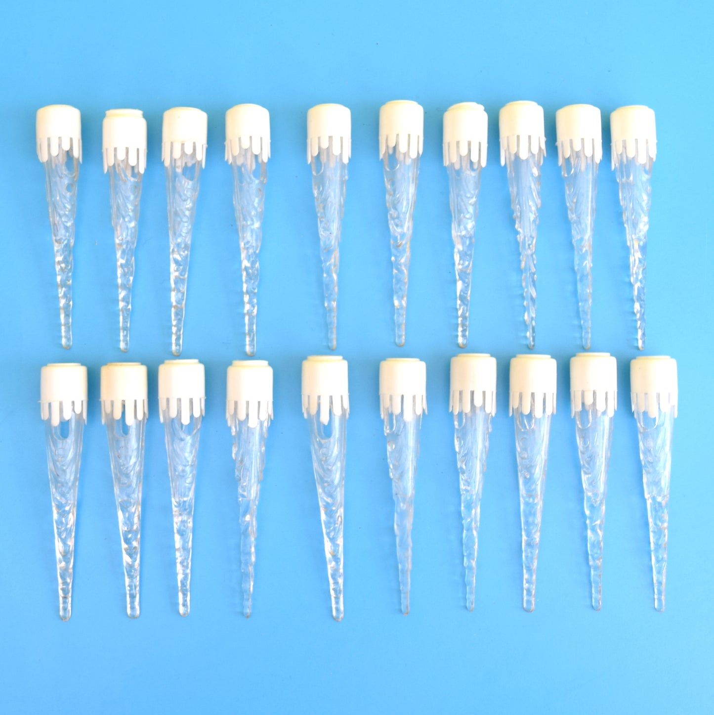 Vintage 1970s Christmas String Light Covers - Icicles